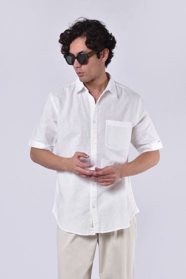 پیراهن آستین کوتاه یقه دار