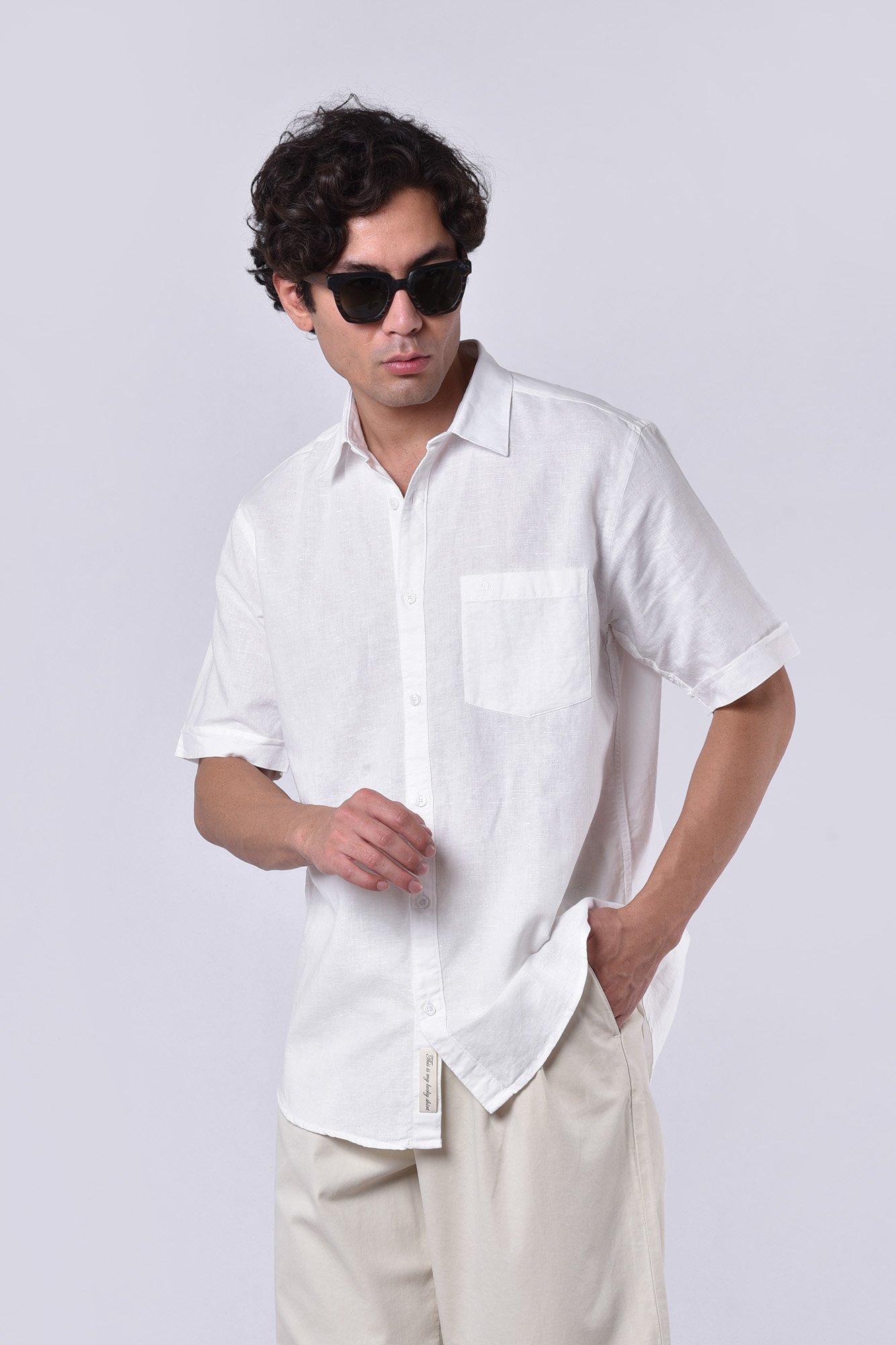 پیراهن آستین کوتاه یقه دار