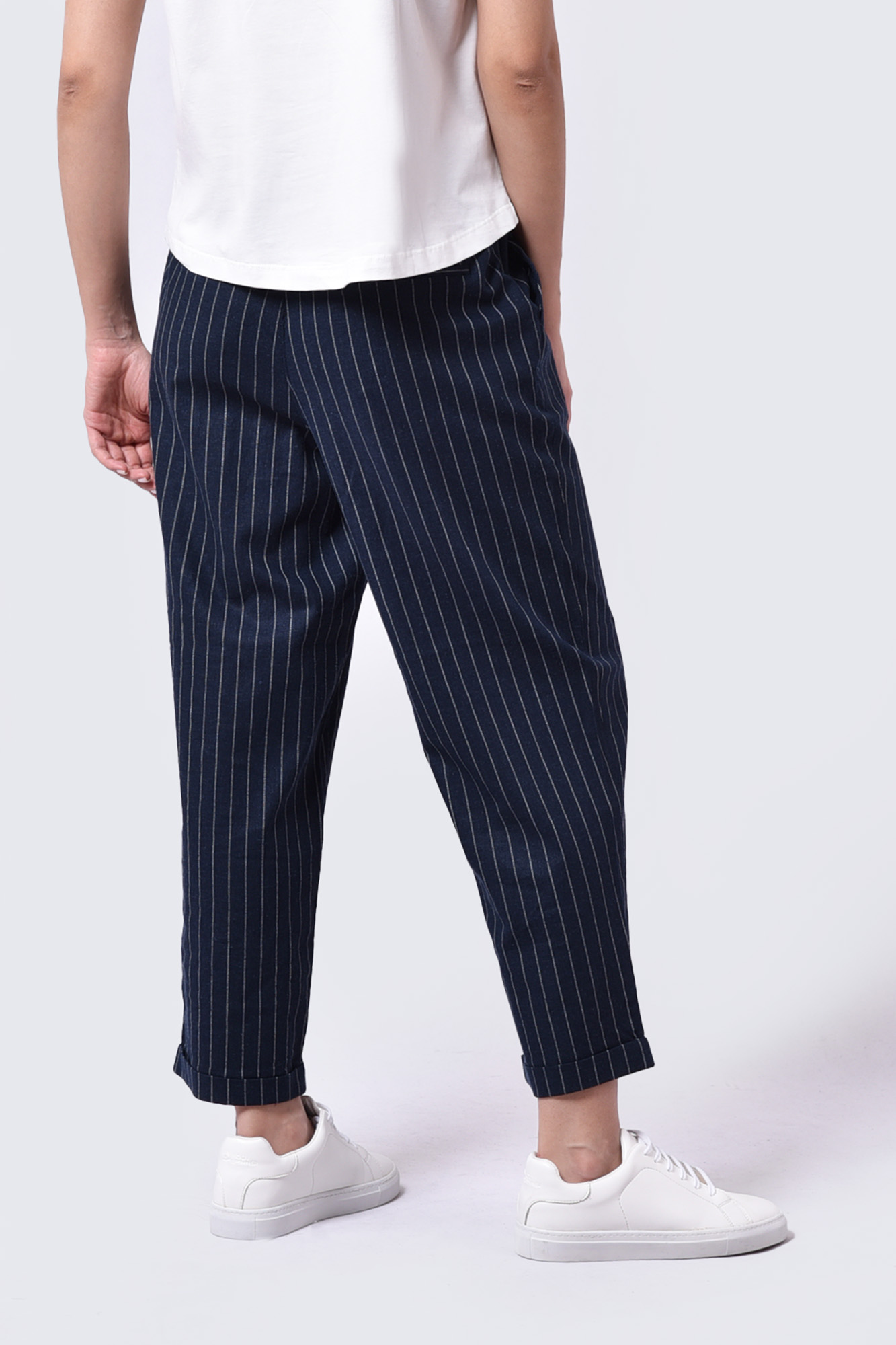 شلوار پارچه ای راه راه