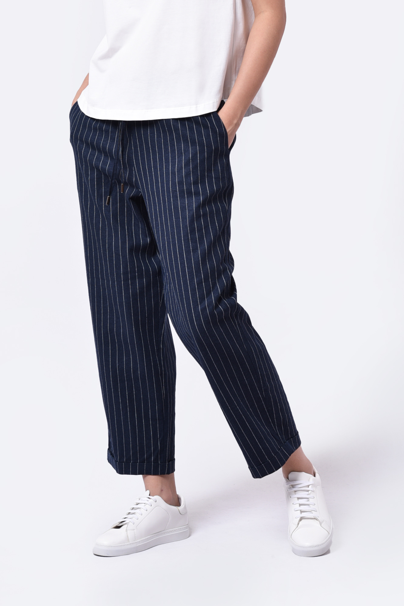 شلوار پارچه ای راه راه