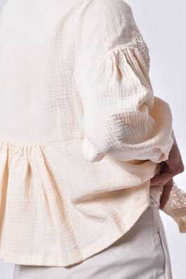 شومیز ترکیبی با گیپور