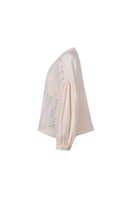 شومیز ترکیبی با گیپور