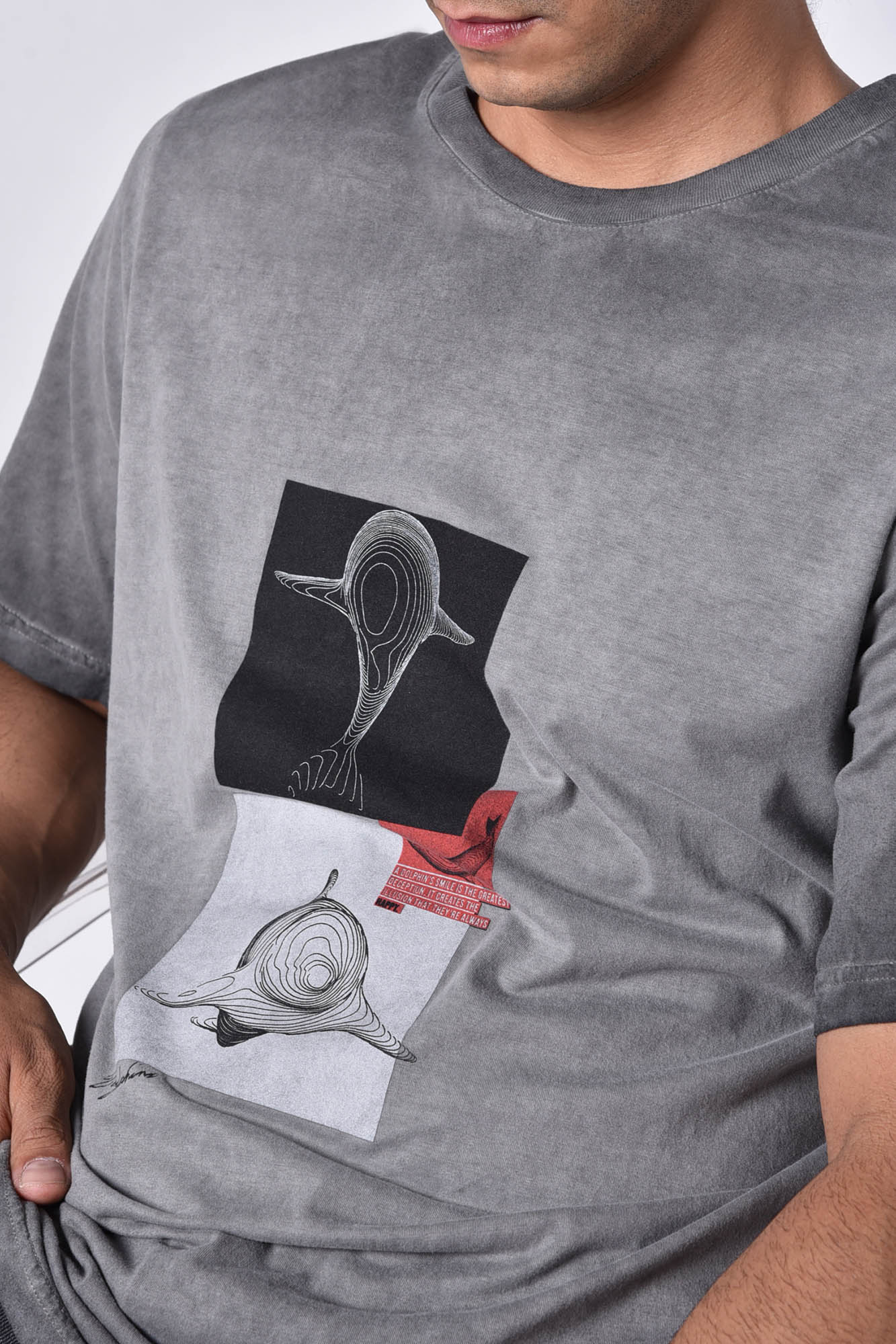 تیشرت آستین کوتاه تای دای چاپی