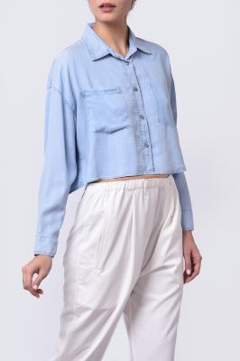 شومیز آستین بلند جین