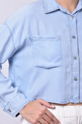 شومیز آستین بلند جین