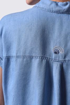 شومیز آستین کوتاه جین