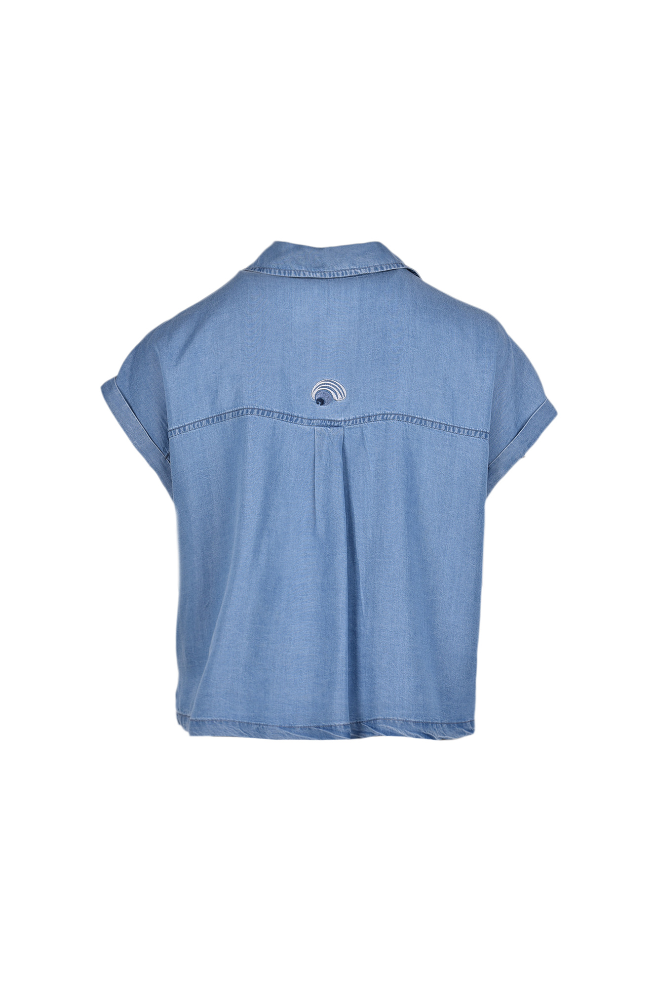 شومیز آستین کوتاه جین