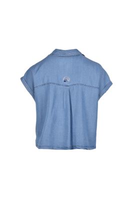 شومیز آستین کوتاه جین