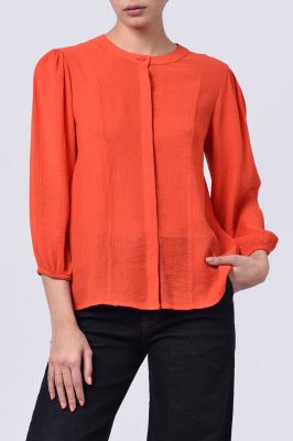 شومیز آستین بلند برش دار