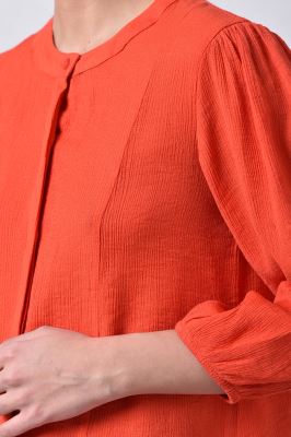 شومیز آستین بلند برش دار