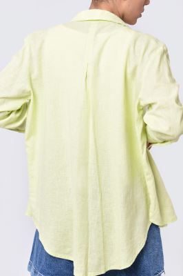 شومیز آستین بلند لینن بیسیک