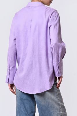 شومیز آستین بلند لینن بیسیک