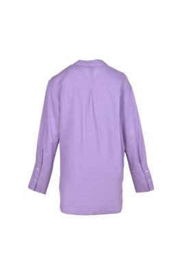 شومیز آستین بلند لینن بیسیک