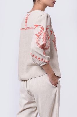 شومیز آستین بلند گلدوزی زنانه