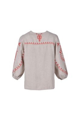 شومیز آستین بلند گلدوزی زنانه