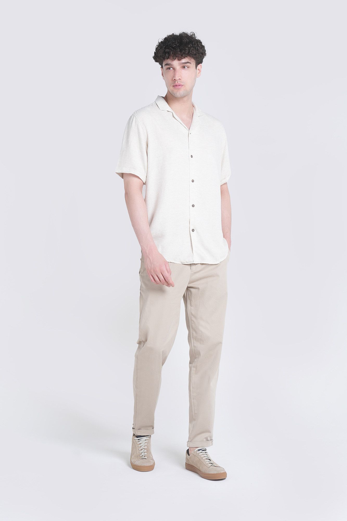 پیراهن آستین کوتاه ساده مردانه