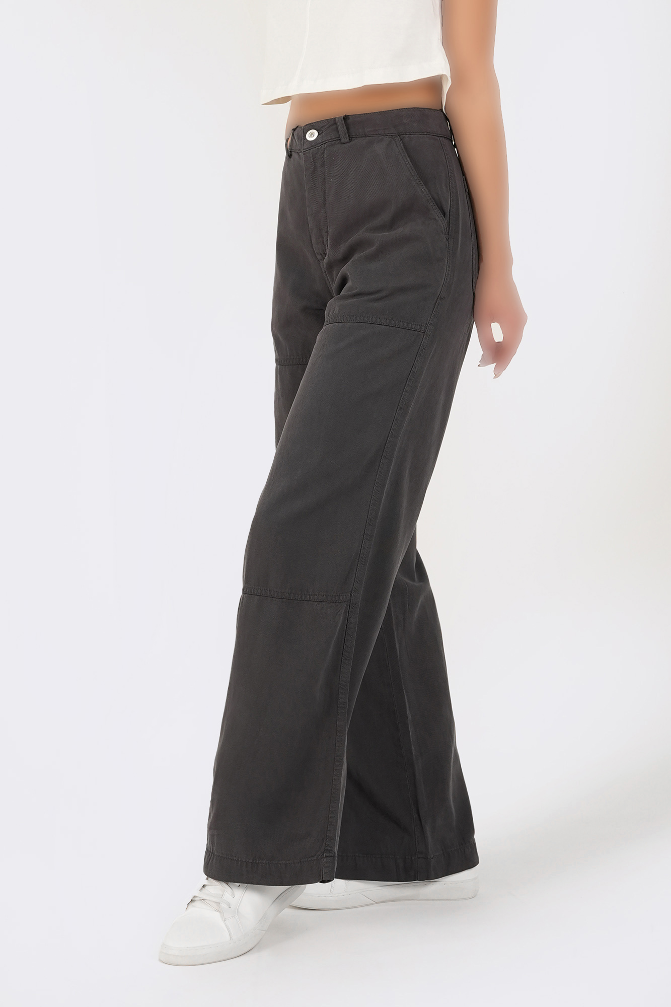 شلوار کتان ساده زنانه