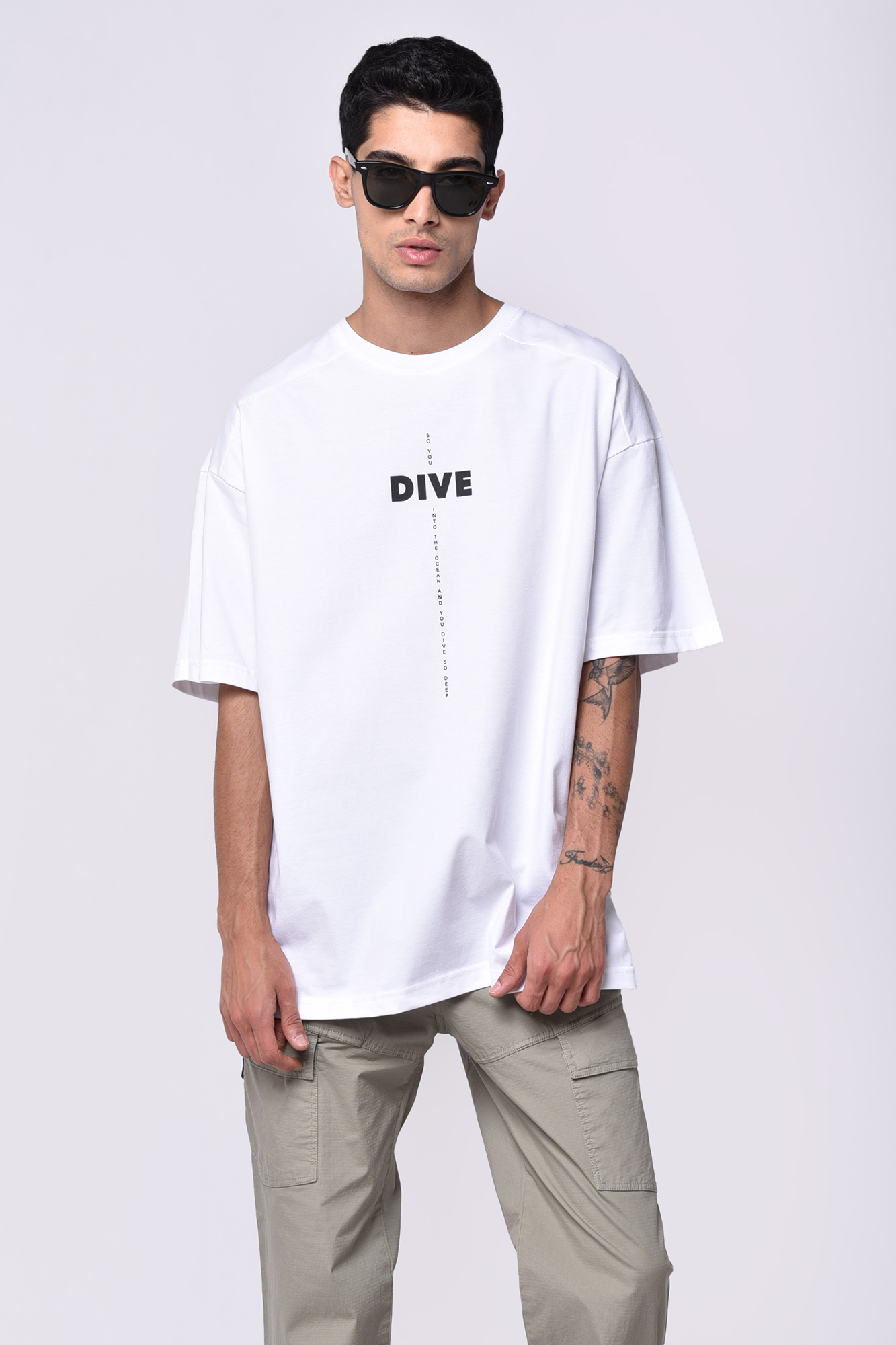 تیشرت آستین کوتاه چاپی مردانه