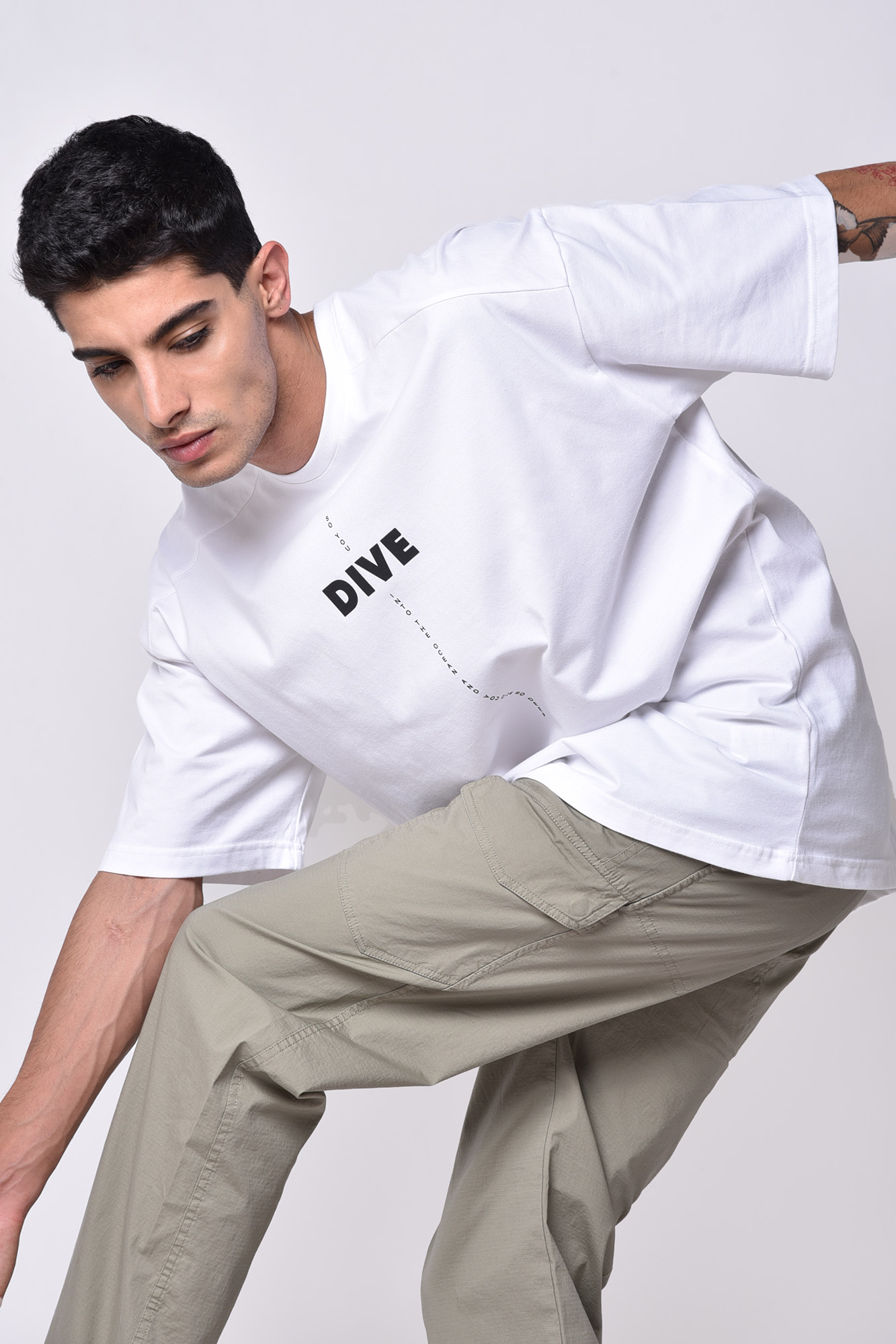 تیشرت آستین کوتاه چاپی مردانه