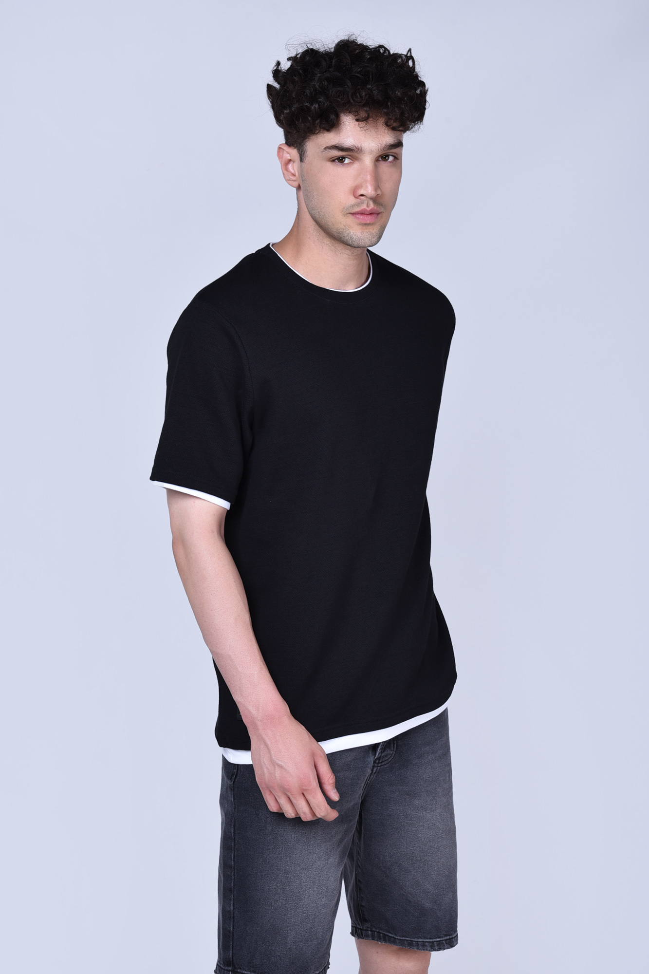 تیشرت آستین کوتاه ساده مردانه