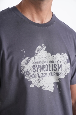 تیشرت آستین کوتاه چاپی مردانه