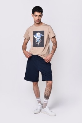 تیشرت آستین کوتاه چاپی مردانه