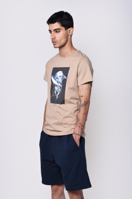 تیشرت آستین کوتاه چاپی مردانه