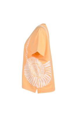 تیشرت آستین کوتاه چاپی زنانه