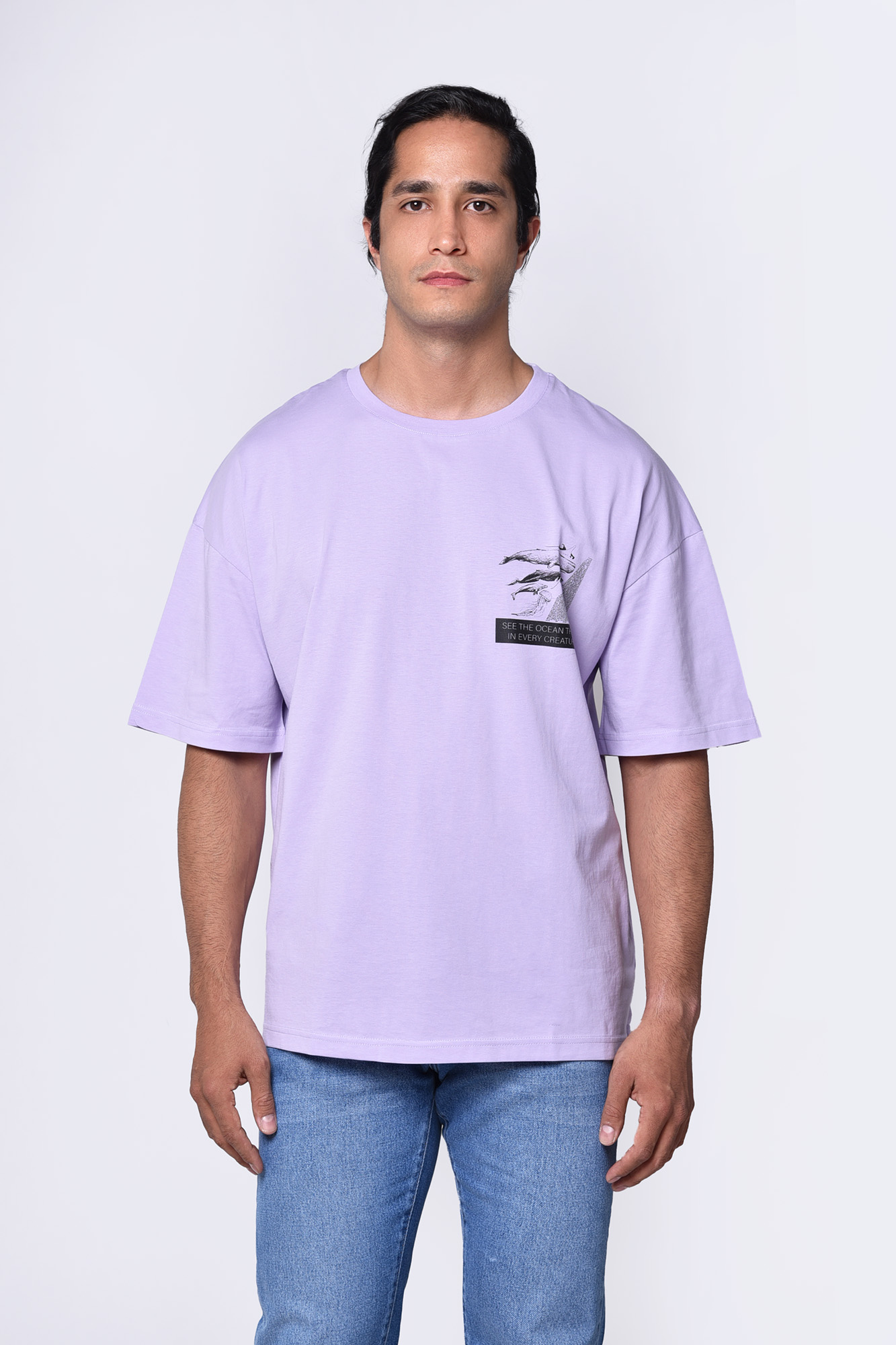 تیشرت آستین کوتاه چاپی مردانه