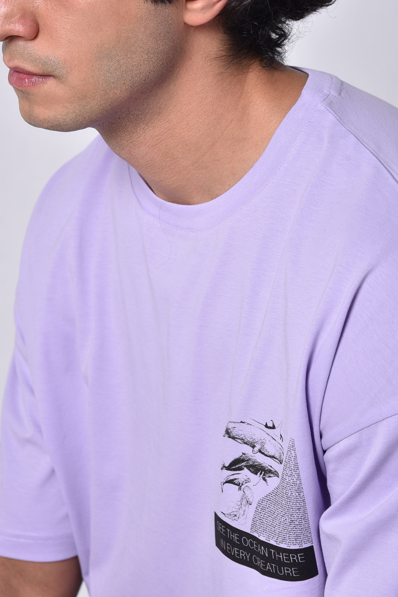 تیشرت آستین کوتاه چاپی مردانه