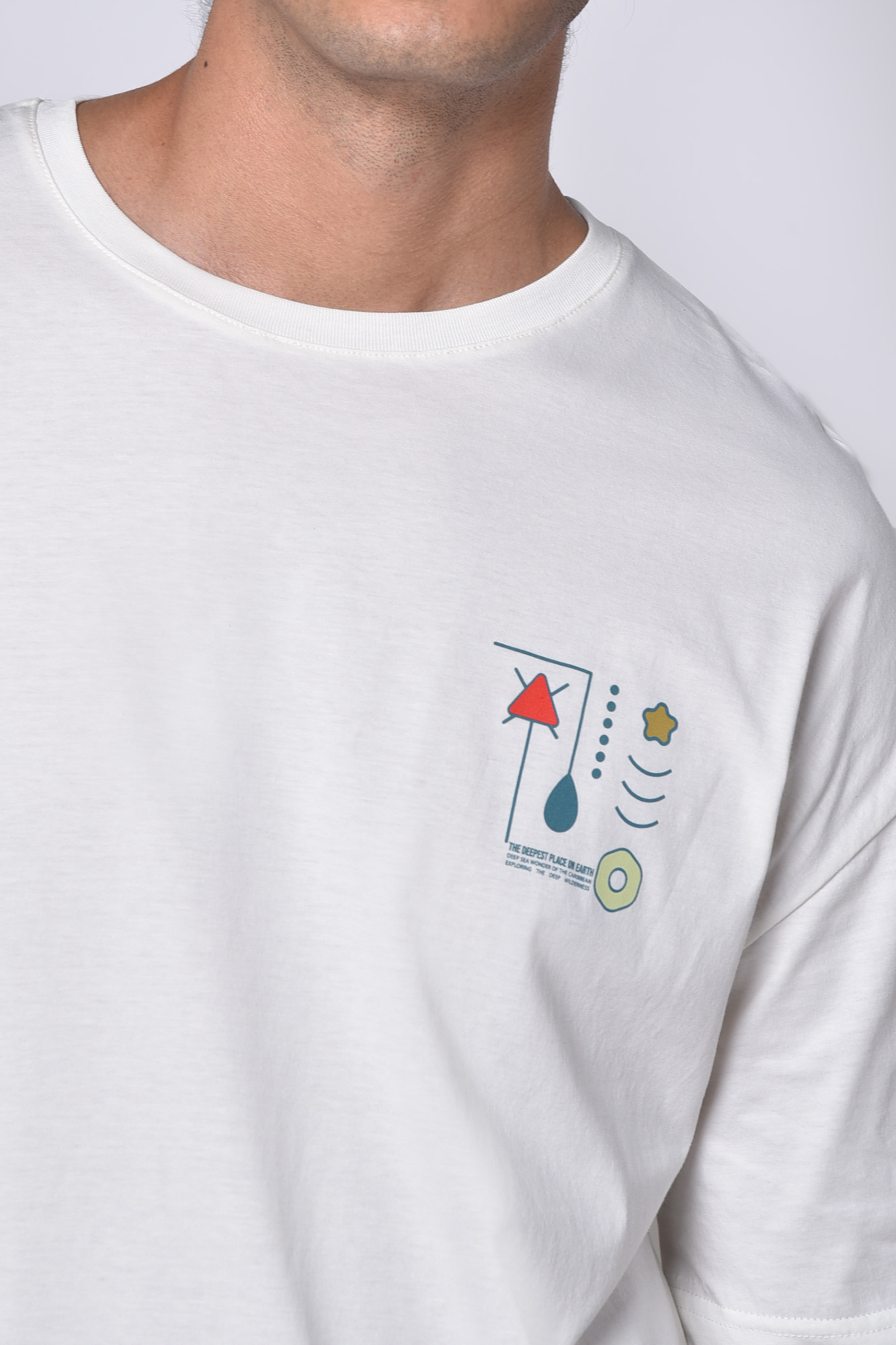 تیشرت آستین کوتاه چاپی مردانه