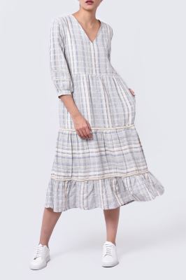 مانتو غیر رسمی راه راه زنانه