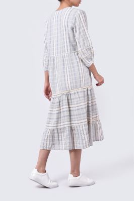 مانتو غیر رسمی راه راه زنانه