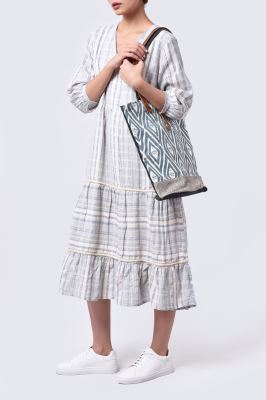 مانتو غیر رسمی راه راه زنانه