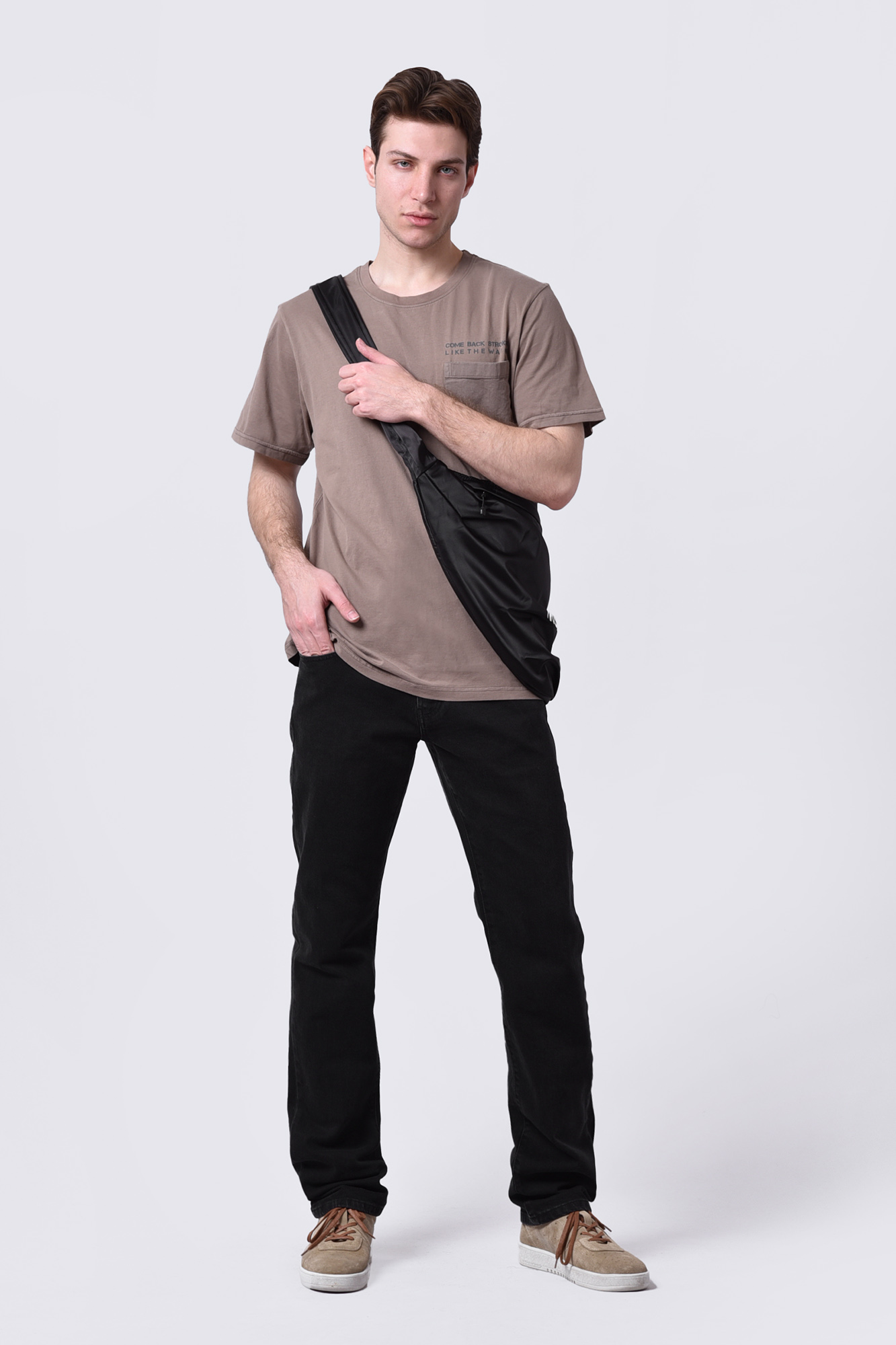 تیشرت آستین کوتاه چاپی مردانه