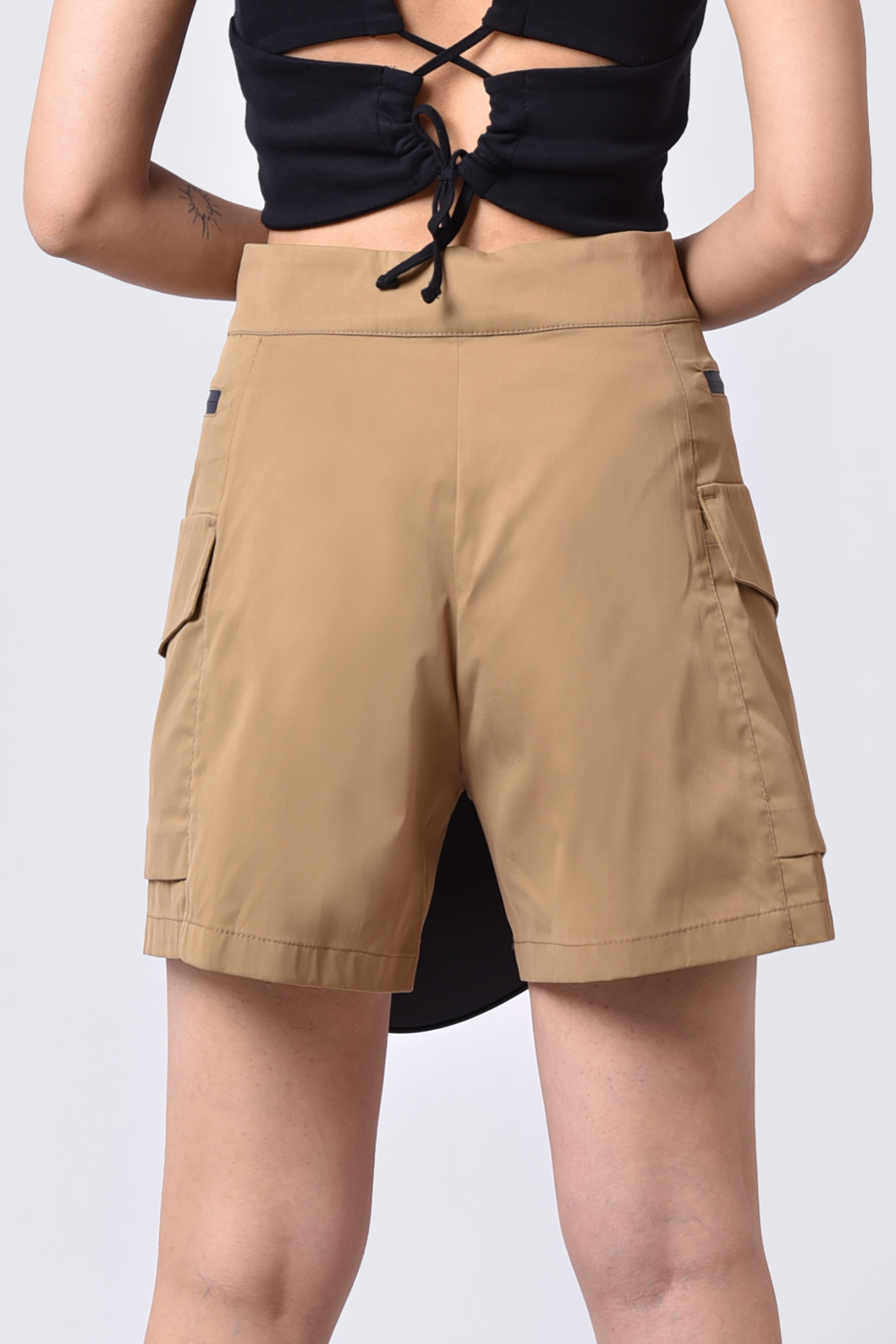 شلوارک کتان ساده زنانه