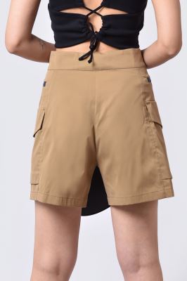 شلوارک کتان ساده زنانه