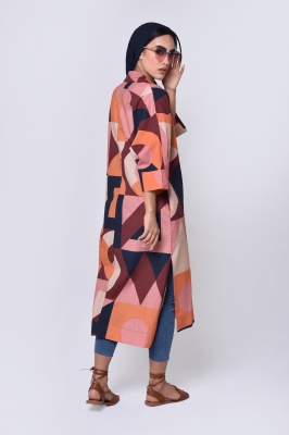 مانتو غیر رسمی چاپی زنانه