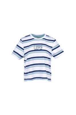 تیشرت آستین کوتاه راه راه زنانه