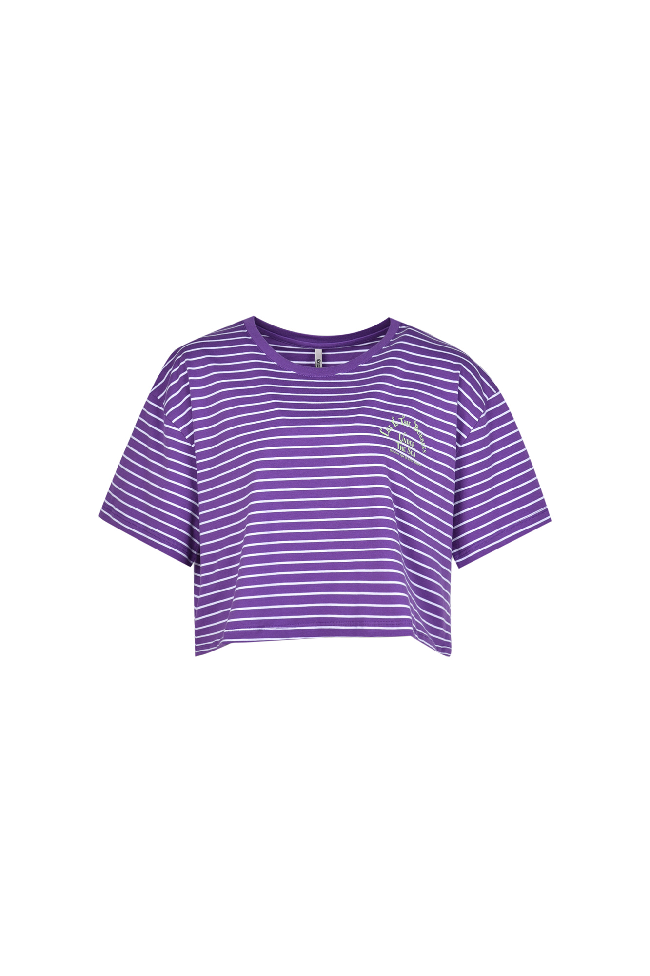 تیشرت آستین کوتاه راه راه زنانه