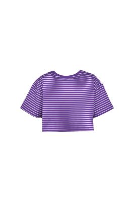 تیشرت آستین کوتاه راه راه زنانه