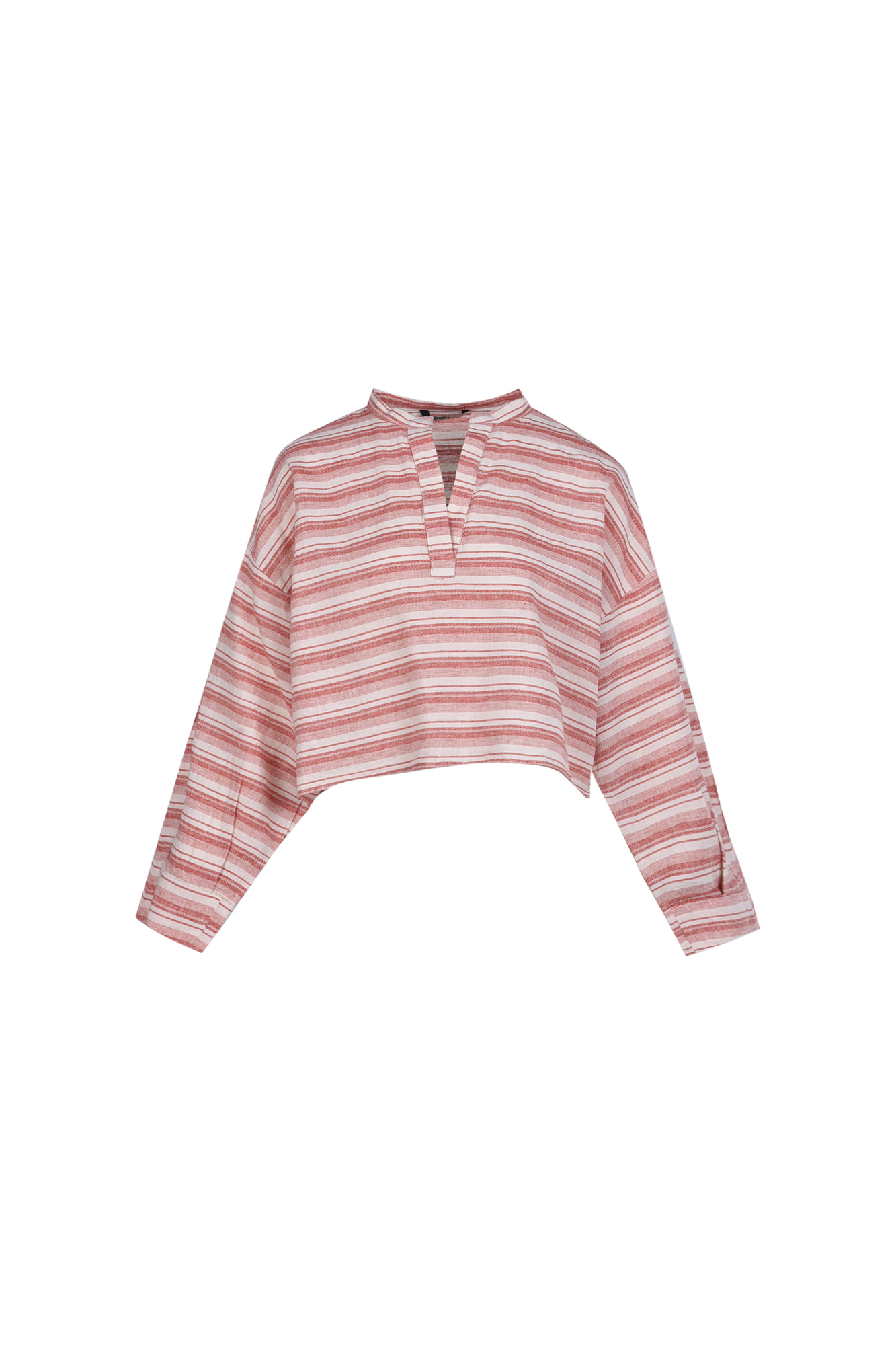 بلوز آستین بلند راه راه زنانه