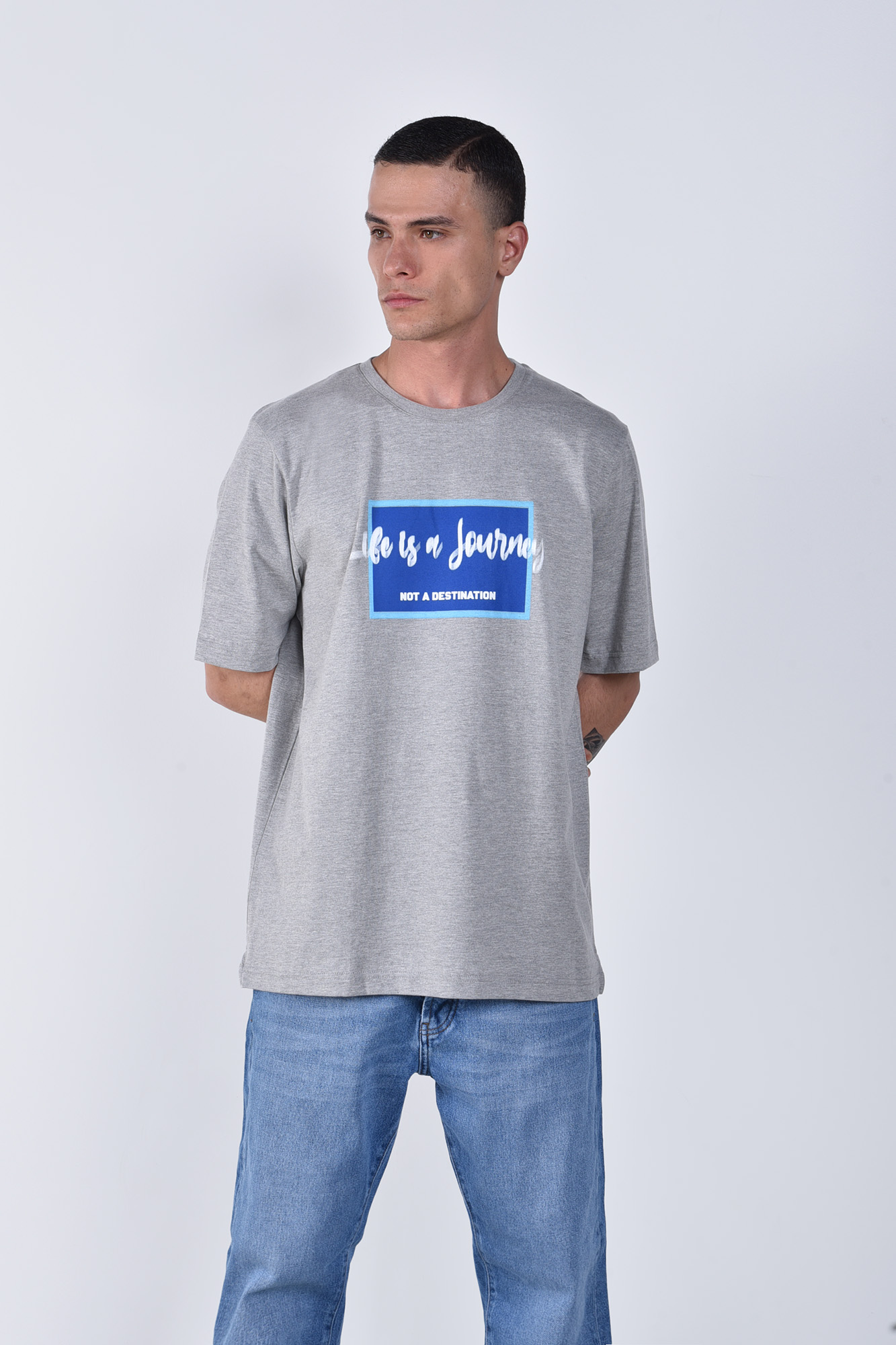 تیشرت آستین کوتاه چاپی مردانه