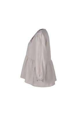 بلوز آستین بلند گلدوزی رنانه