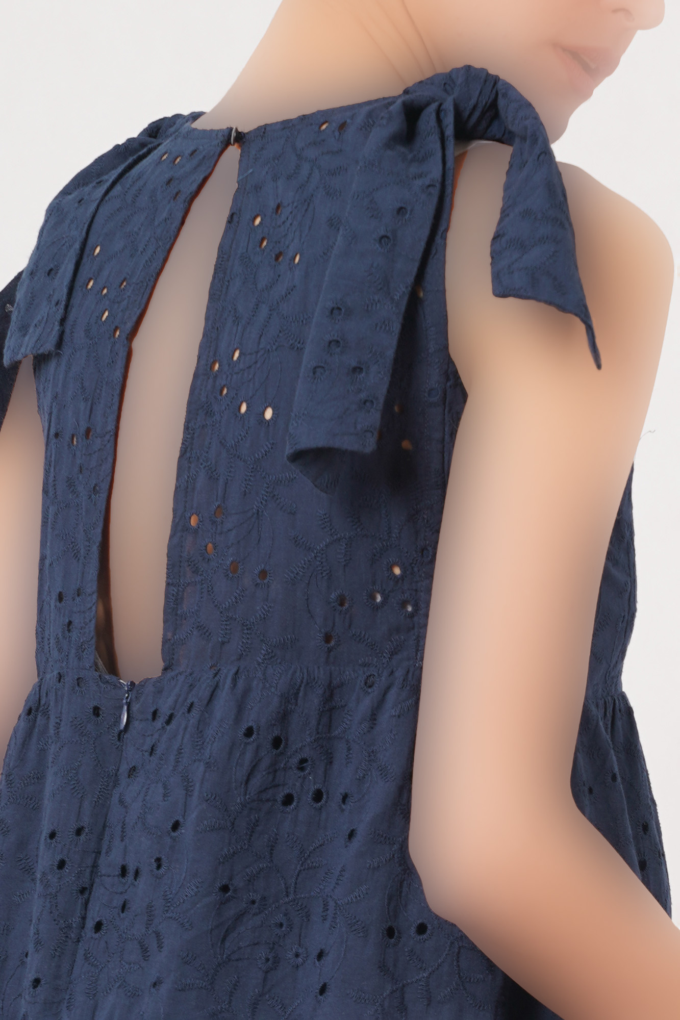 پیراهن کوتاه خامه دوزی زنانه