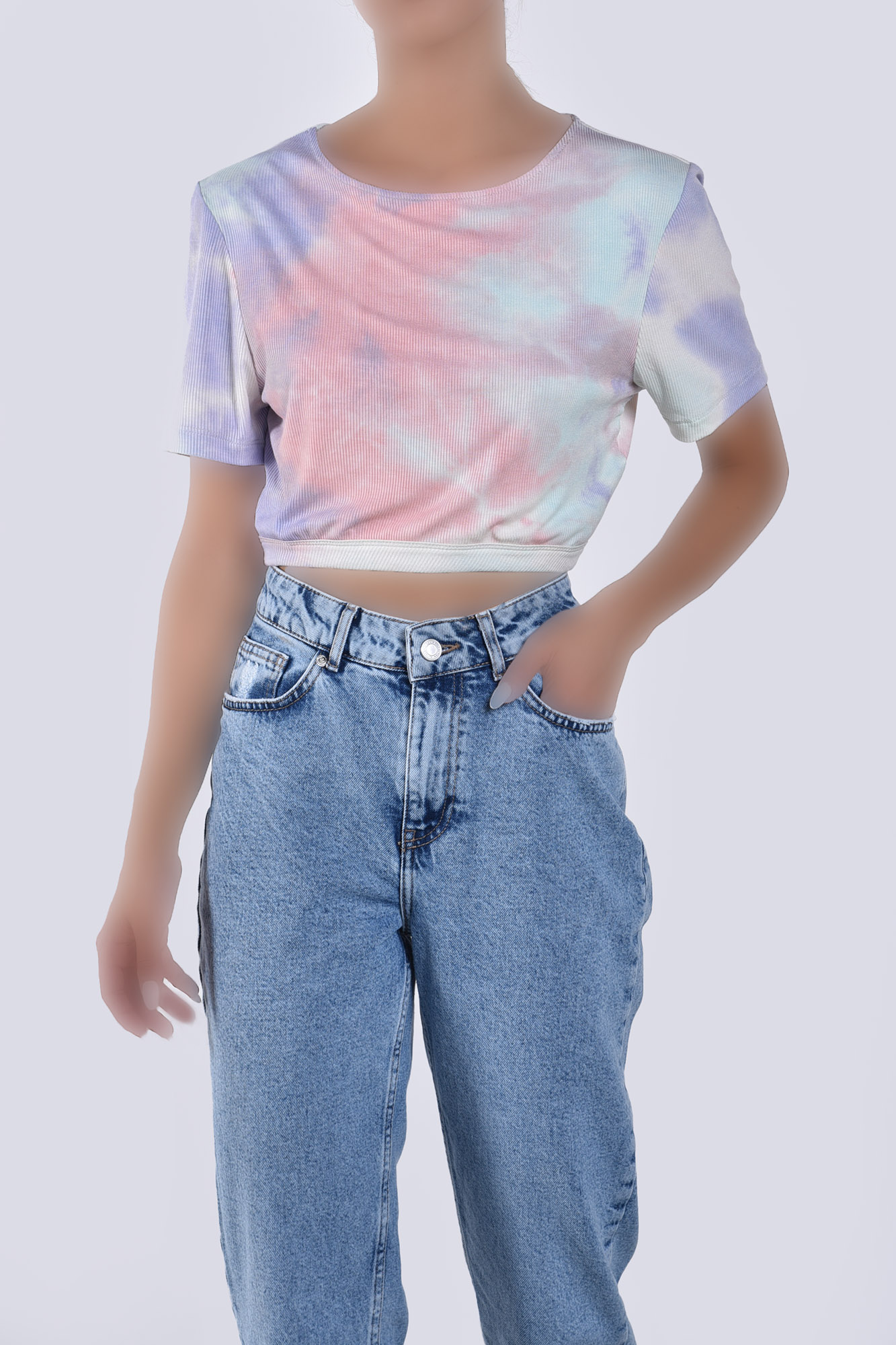 تیشرت آستین کوتاه تای دای زنانه