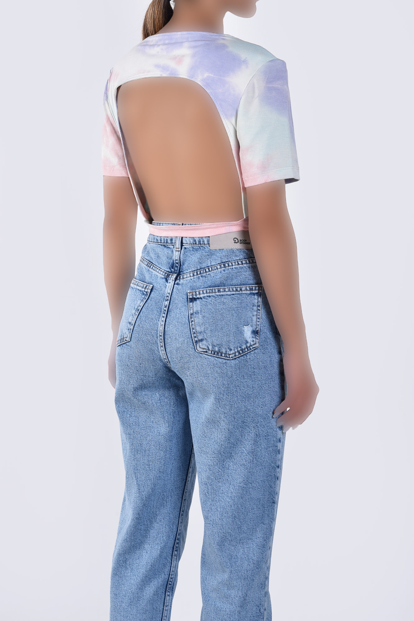 تیشرت آستین کوتاه تای دای زنانه