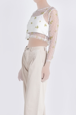 بلوز آستین بلند طرحدار زنانه