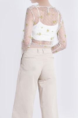 بلوز آستین بلند طرحدار زنانه