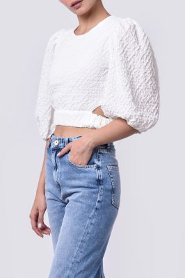 بلوز آستین بلند طرحدار زنانه